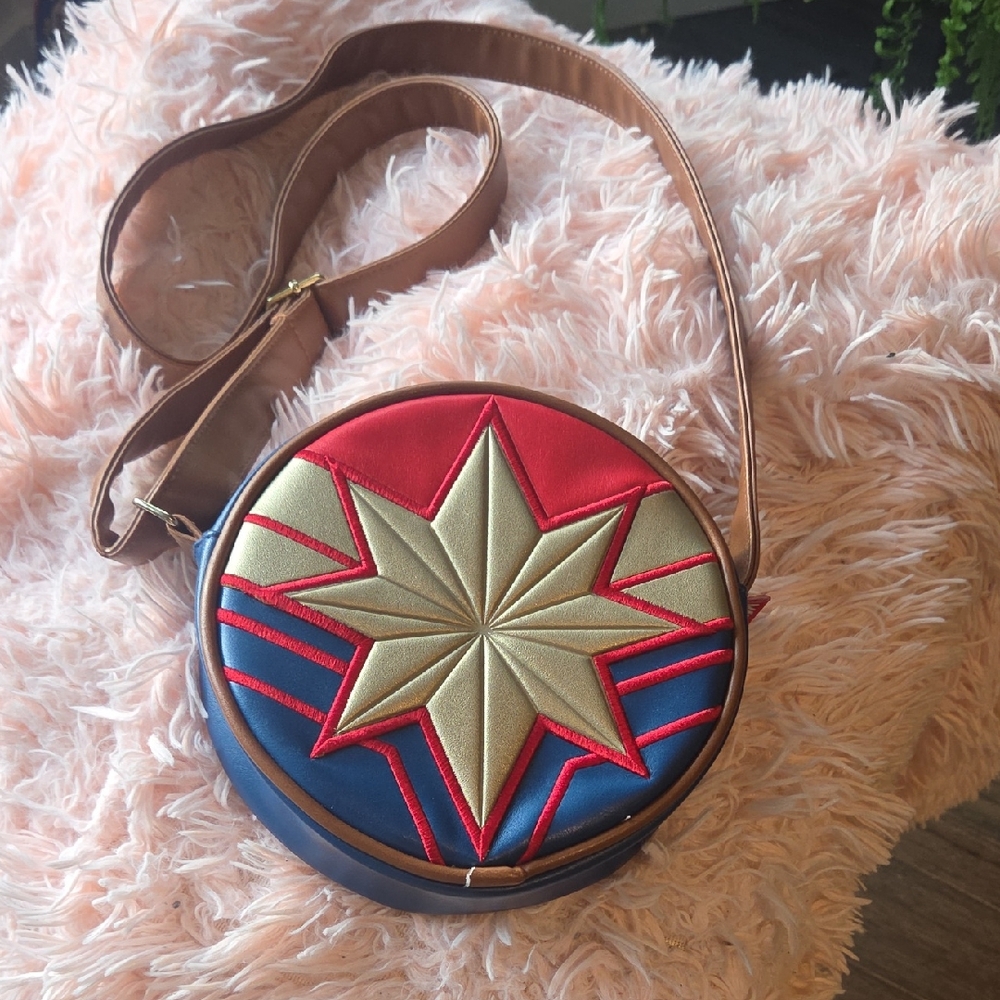 Disney Star Emblem Crossbody Bag - Red, Blue, Gold